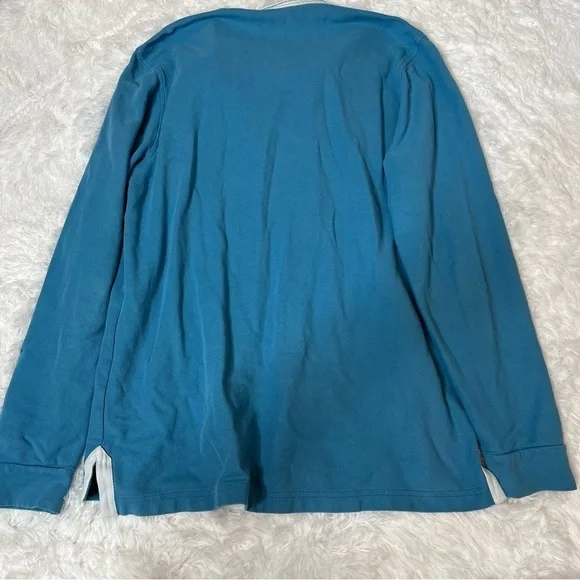 PSYCHO BUNNY Logo Patch Long-Sleeve Cotton Polo L - Picture 6 of 6